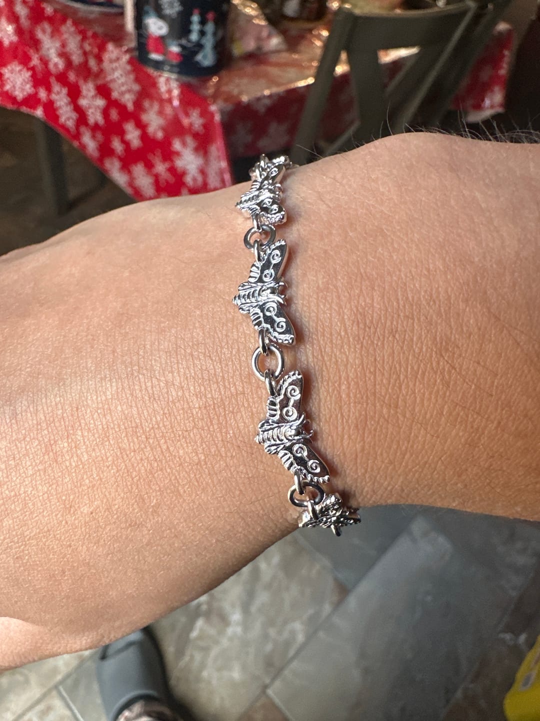 Customer photo review of MOTH BRACELET