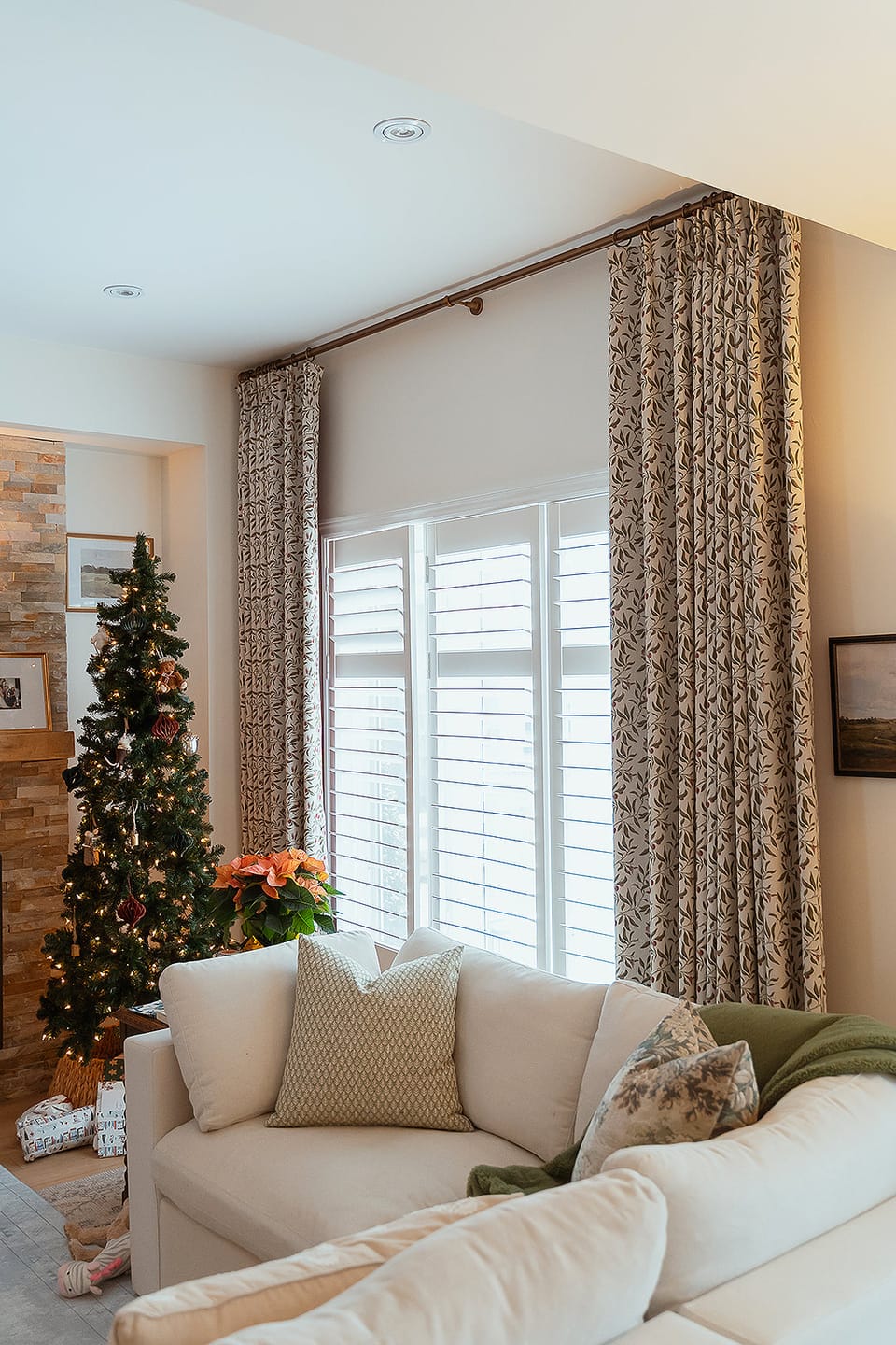 Customer photo review of English Country Cottage Curtains – Charming Hawthorn Berry Jacquard, Room Darkening for Living Room & Bedroom (Maribel)