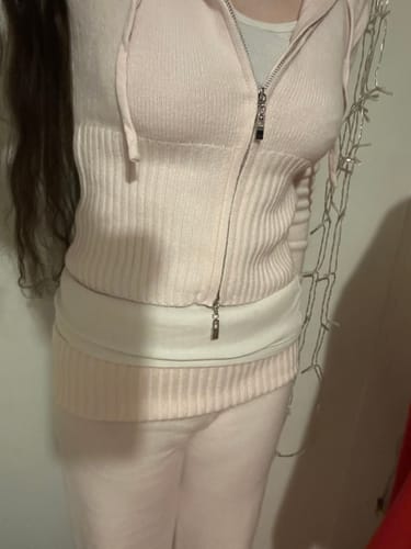 Customer photo review of That Girl Rib Knit Set (Baby Pink)