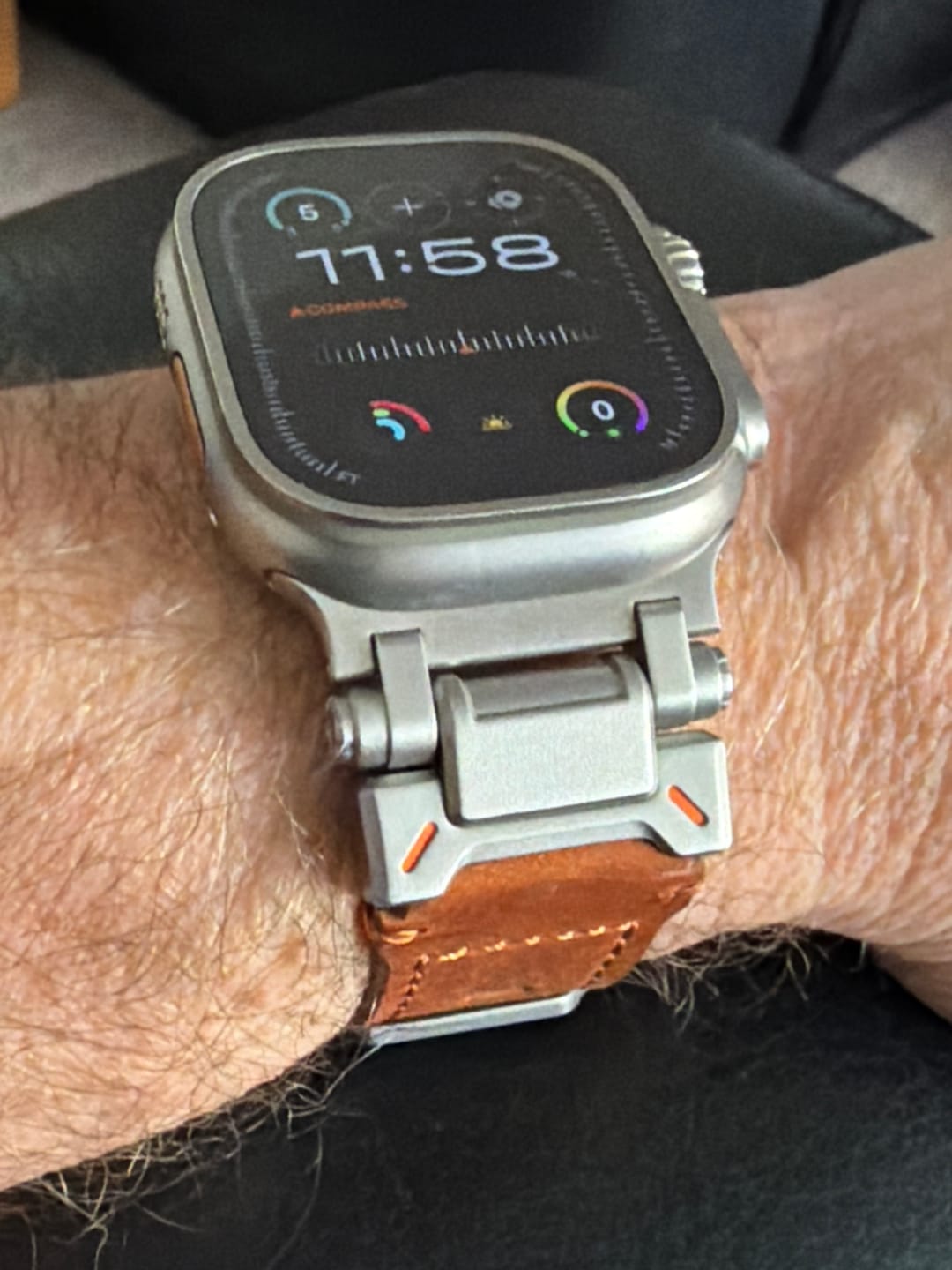Customer photo review of Ultimate Titanium Milanese Loop Strap for Apple Watch