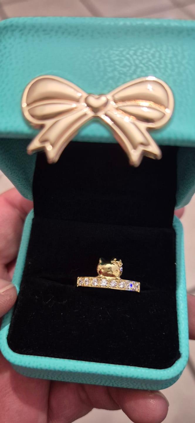 Customer photo review of Anillo Eternal Love | Plata con Baño de Oro 18k | Hello Kitty