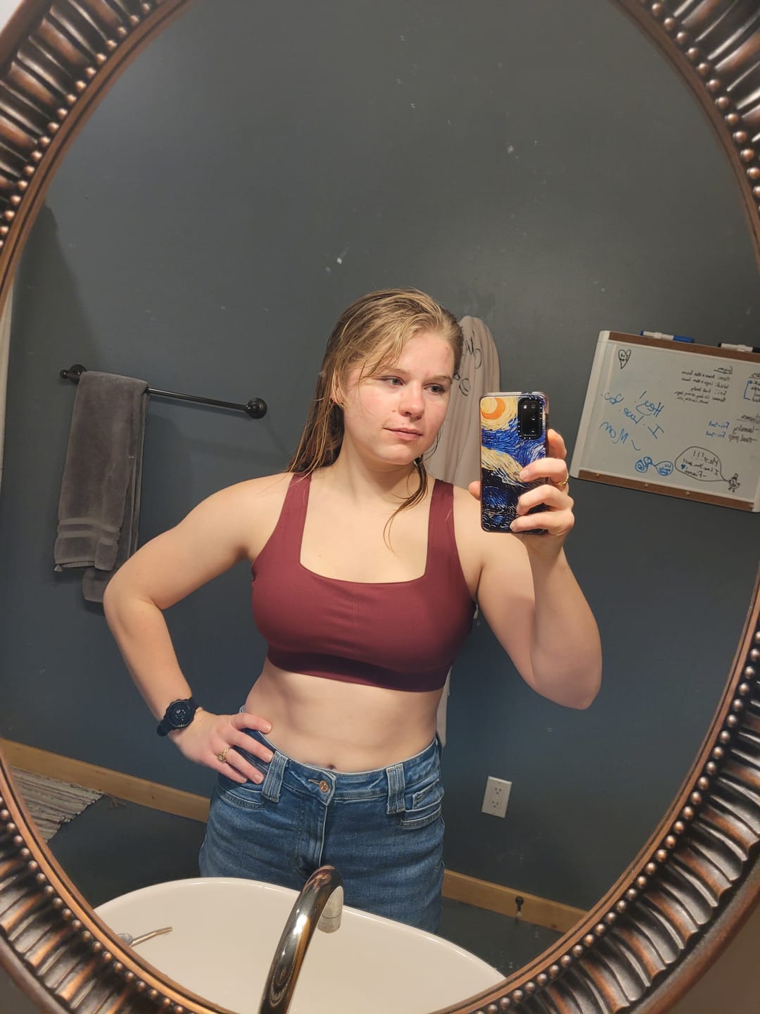 Customer photo review of Vivid Square Neck Sports Bra