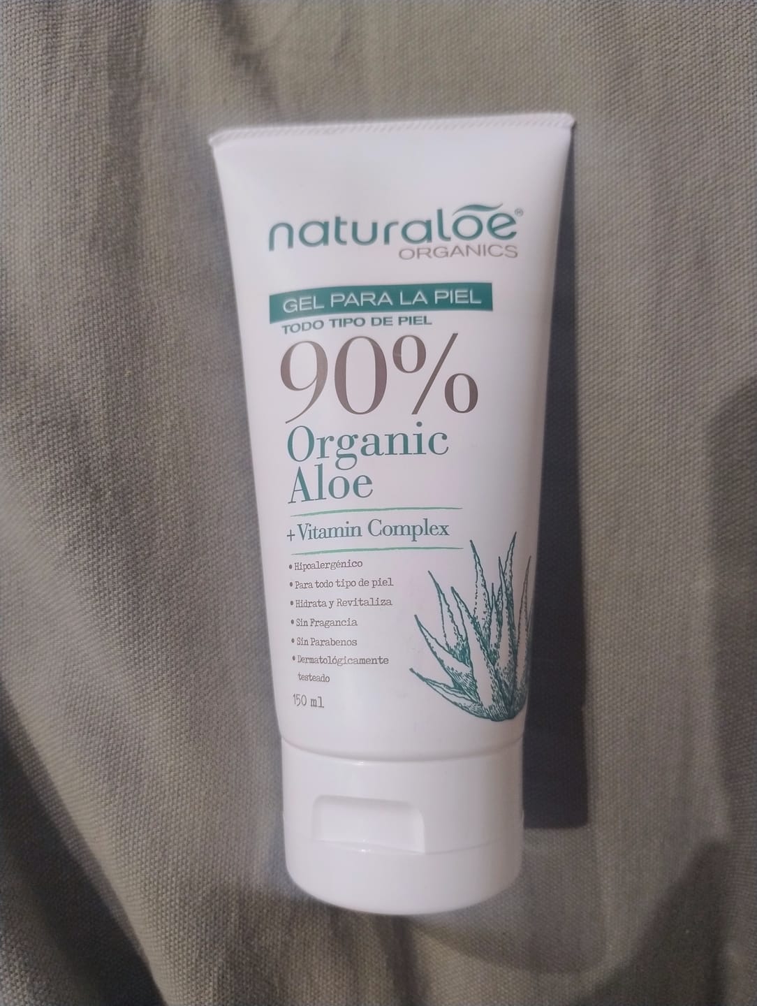 Customer photo review of Gel Puro de Aloe Vera Orgánico & Vitamin Complex® 150ml