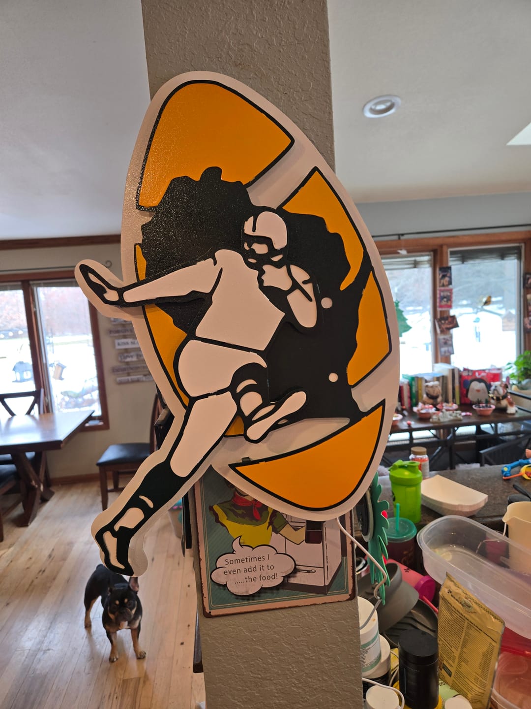 Customer photo review of Green Bay Packers 1968-79 Throwback 3D Vintage Metal Wall Art