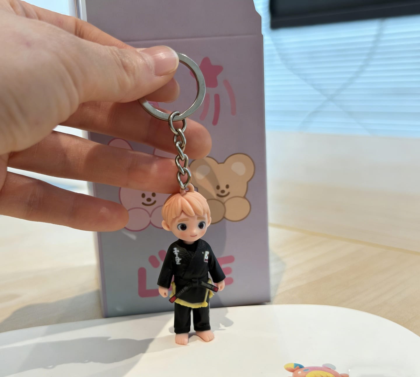 Customer photo review of Custom 3D Figure Keychain - Personalized Bag Charm from Photo