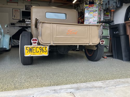 Customer photo review of 1930 CALIFORNIA LICENSE PLATE 6"x14" (351.5mm x 156.5mm)