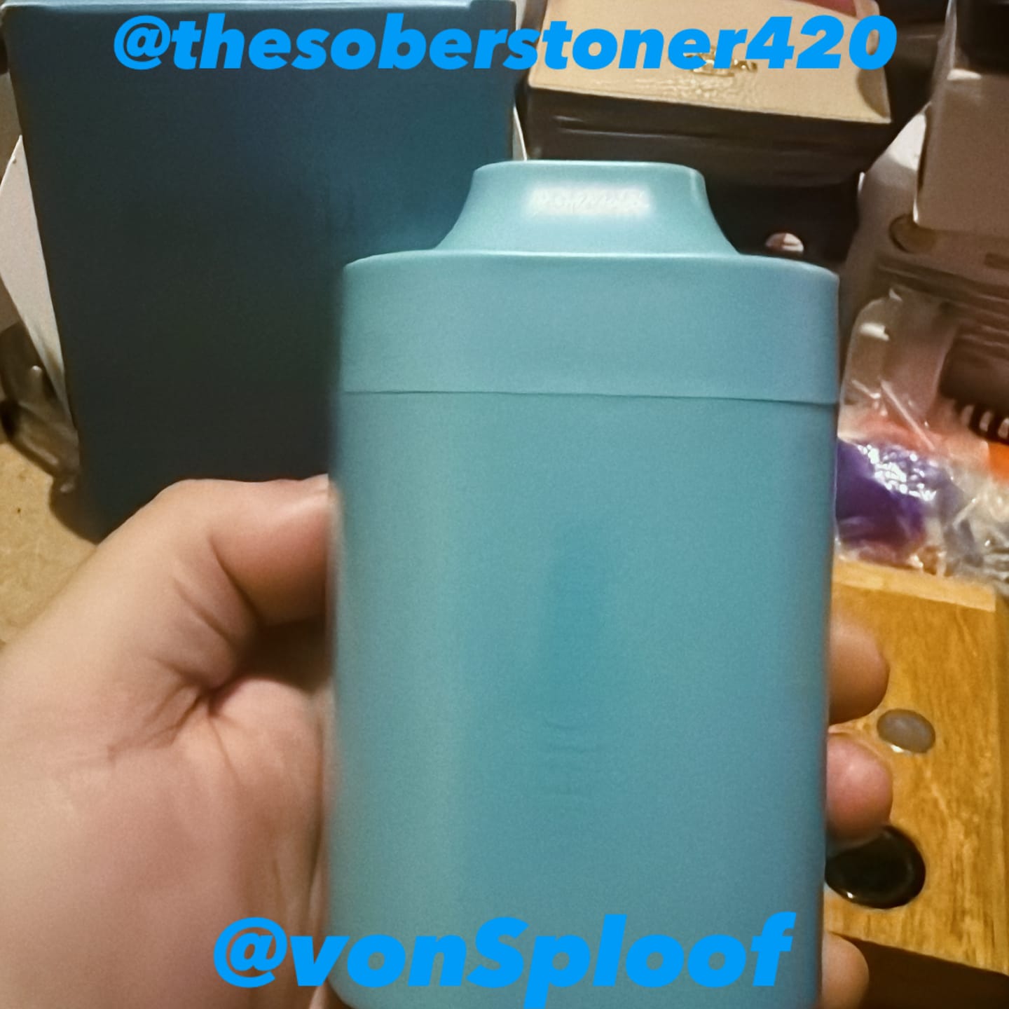 Customer photo review of Blue vonSploof Personal Air Filter