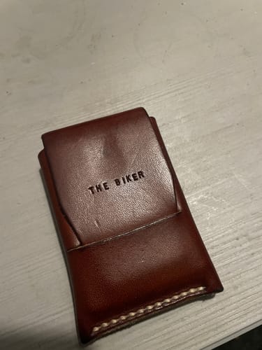 Customer photo review of Slimmad plånbok i äkta läder