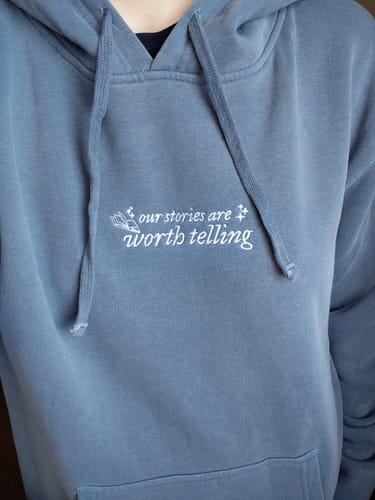 Customer photo review of *PRE-ORDER* Our Stories Hoodie