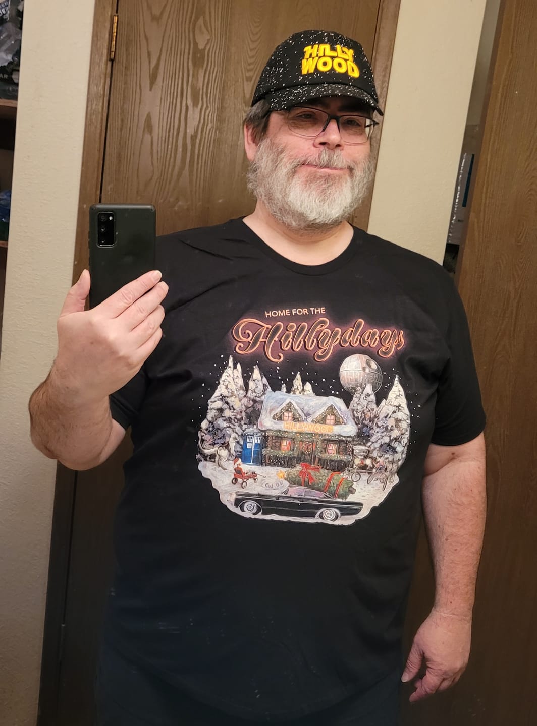 Customer photo review of Home for the Hillydays Long Sleeve Shirt