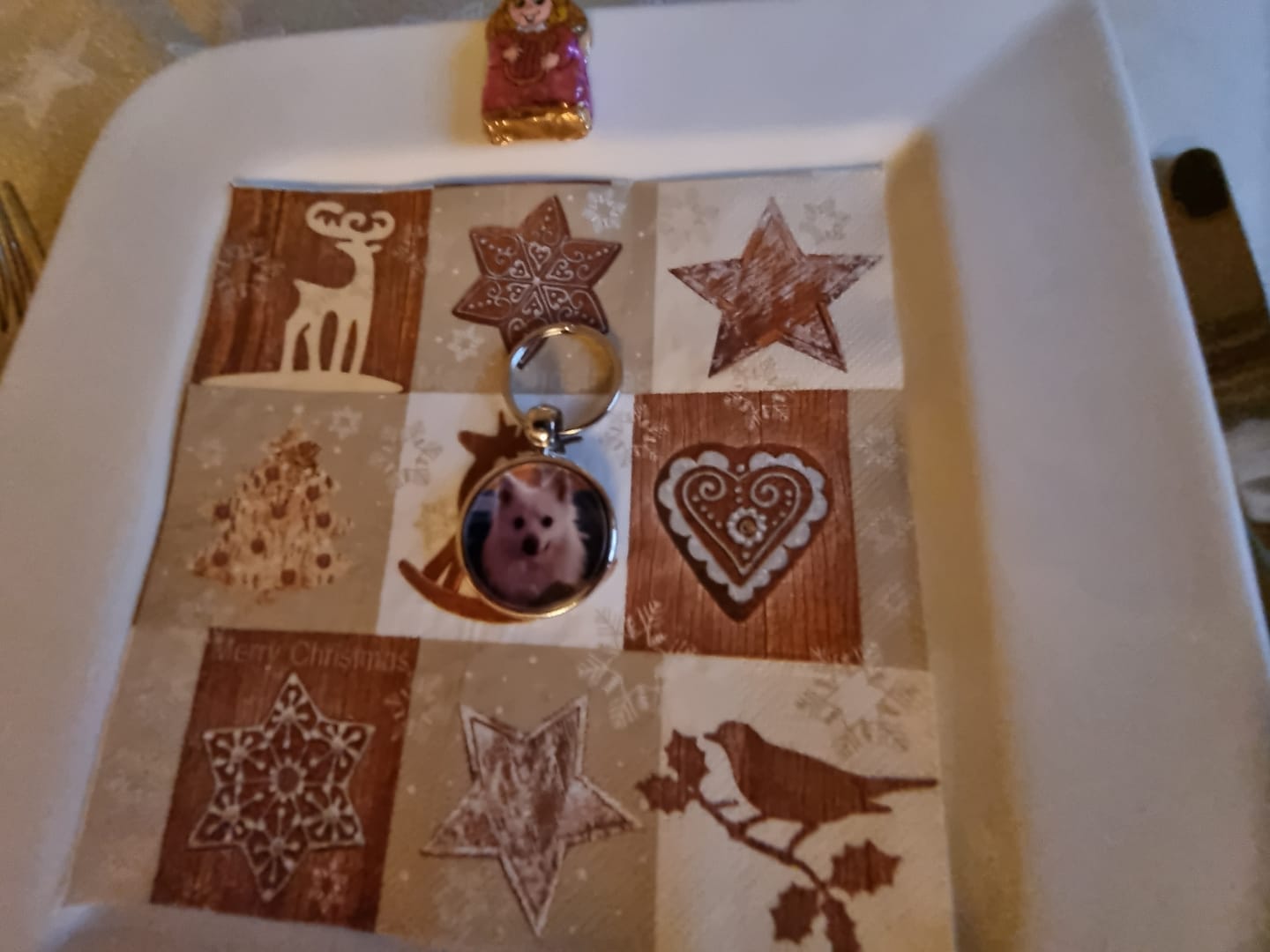 Customer photo review of Schlüsselanhänger mit Hundefoto