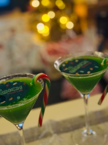 Customer photo review of The Grinch Cocktail Kit