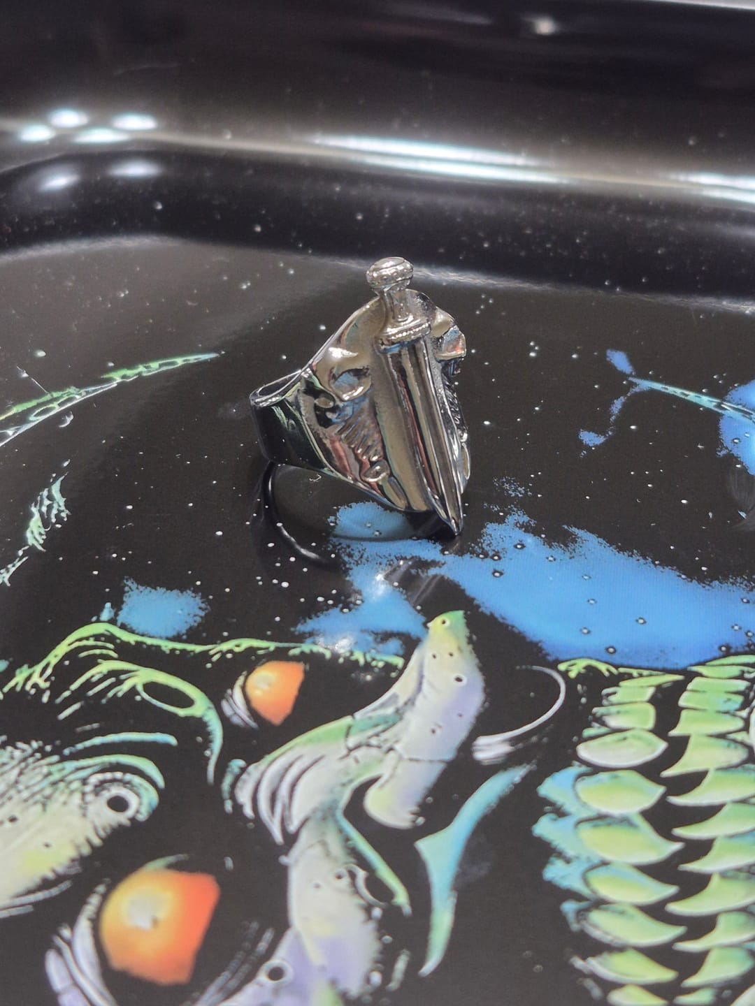 Customer photo review of CATACOMB SWORD RING