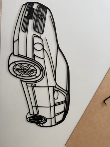 Customer photo review of Custom Made Metal Wall Art