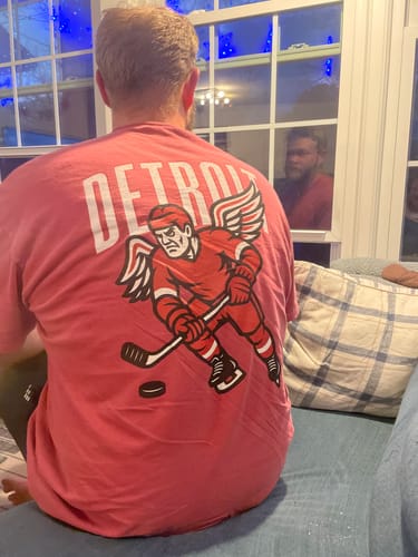 Customer photo review of Detroit Hockey v1 T-Shirt