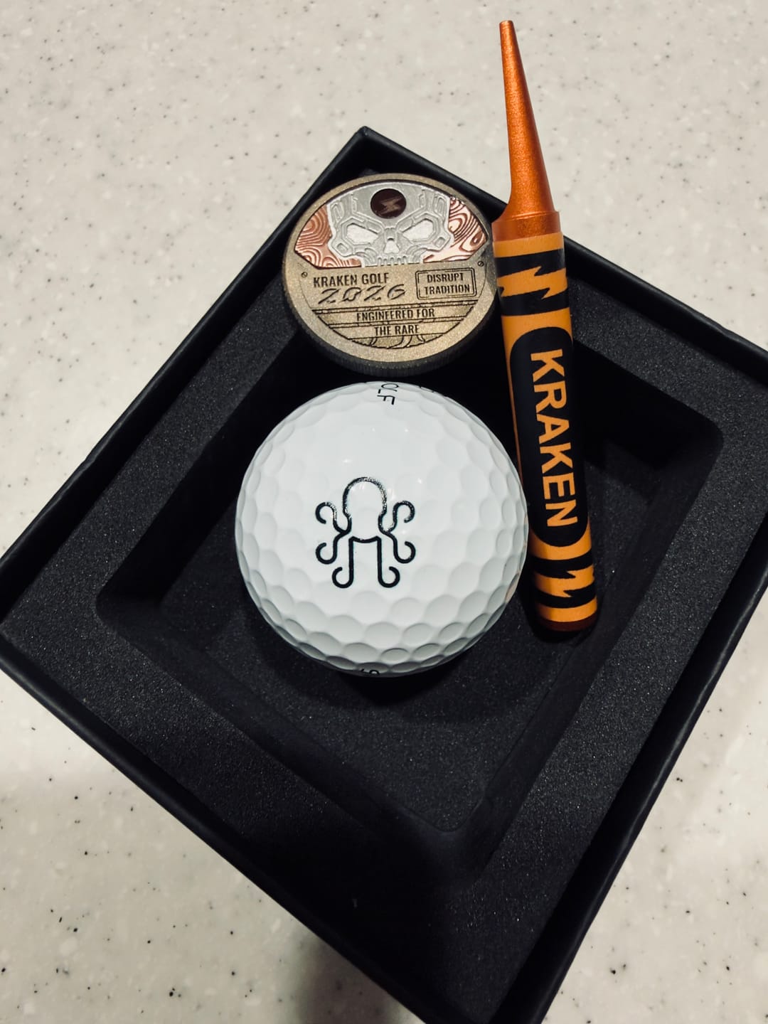 Customer photo review of Orange Outlaw - Orange Crayon Divot Tool