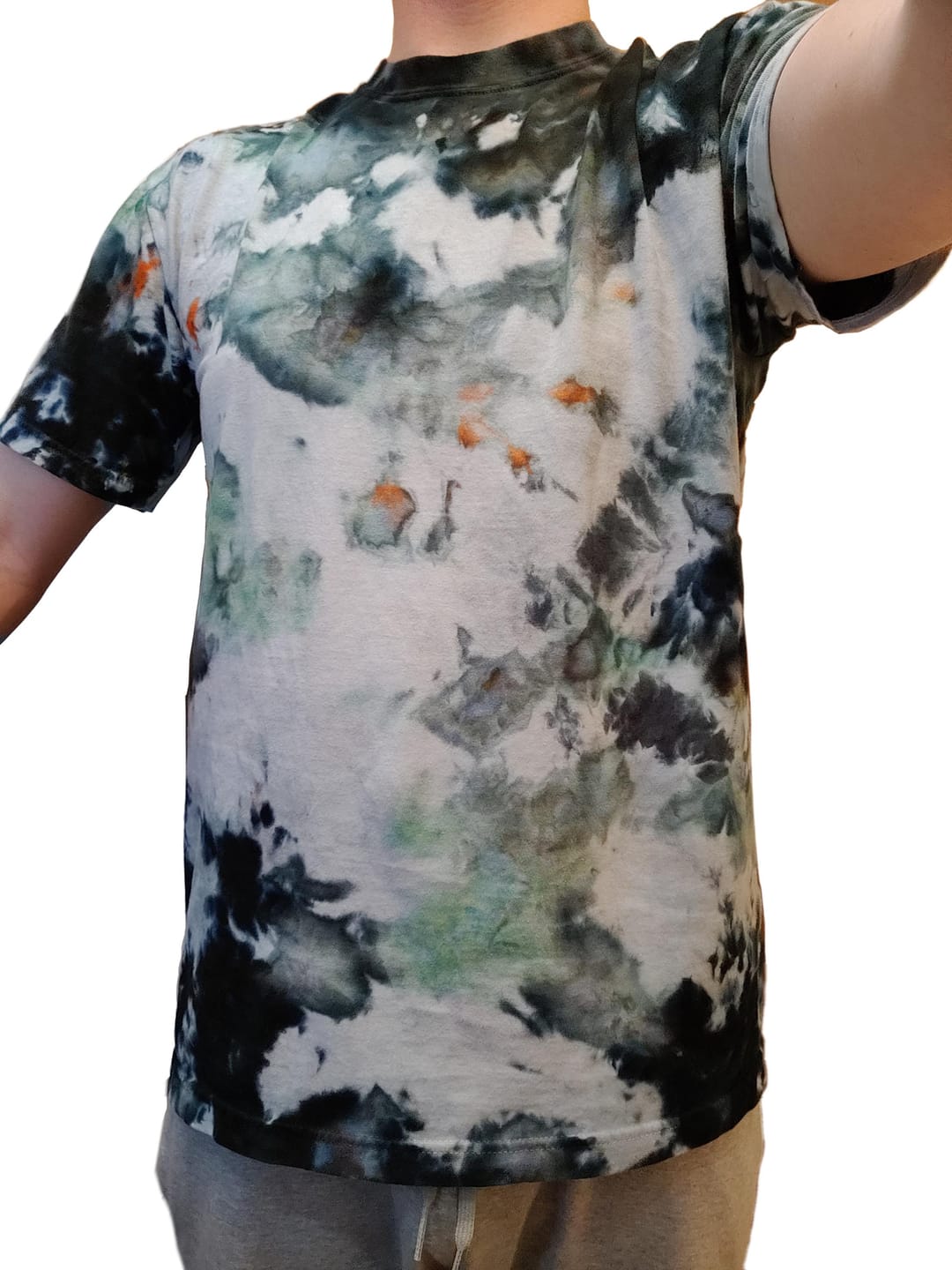 Customer photo review of ICE DYED T-SHIRT Prayers For Rain