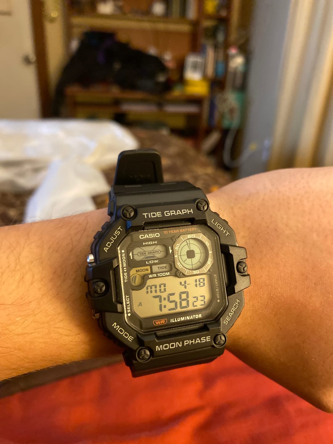 Customer photo review of Reloj Casio Vintage WS-1700H-1AV Tide Graph Moonphase