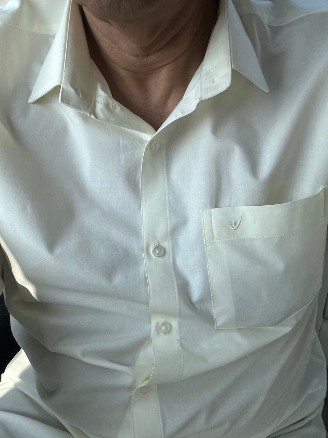 Customer photo review of Vasantham - Cream Shirts For Men | Uathayam