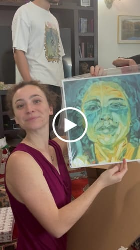 Customer video review of 14x14 Giclee Fine Art Prints