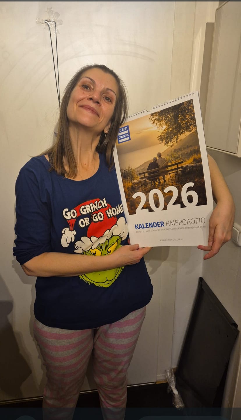 Customer photo review of DU BIST GRIECHE Kalender 2026