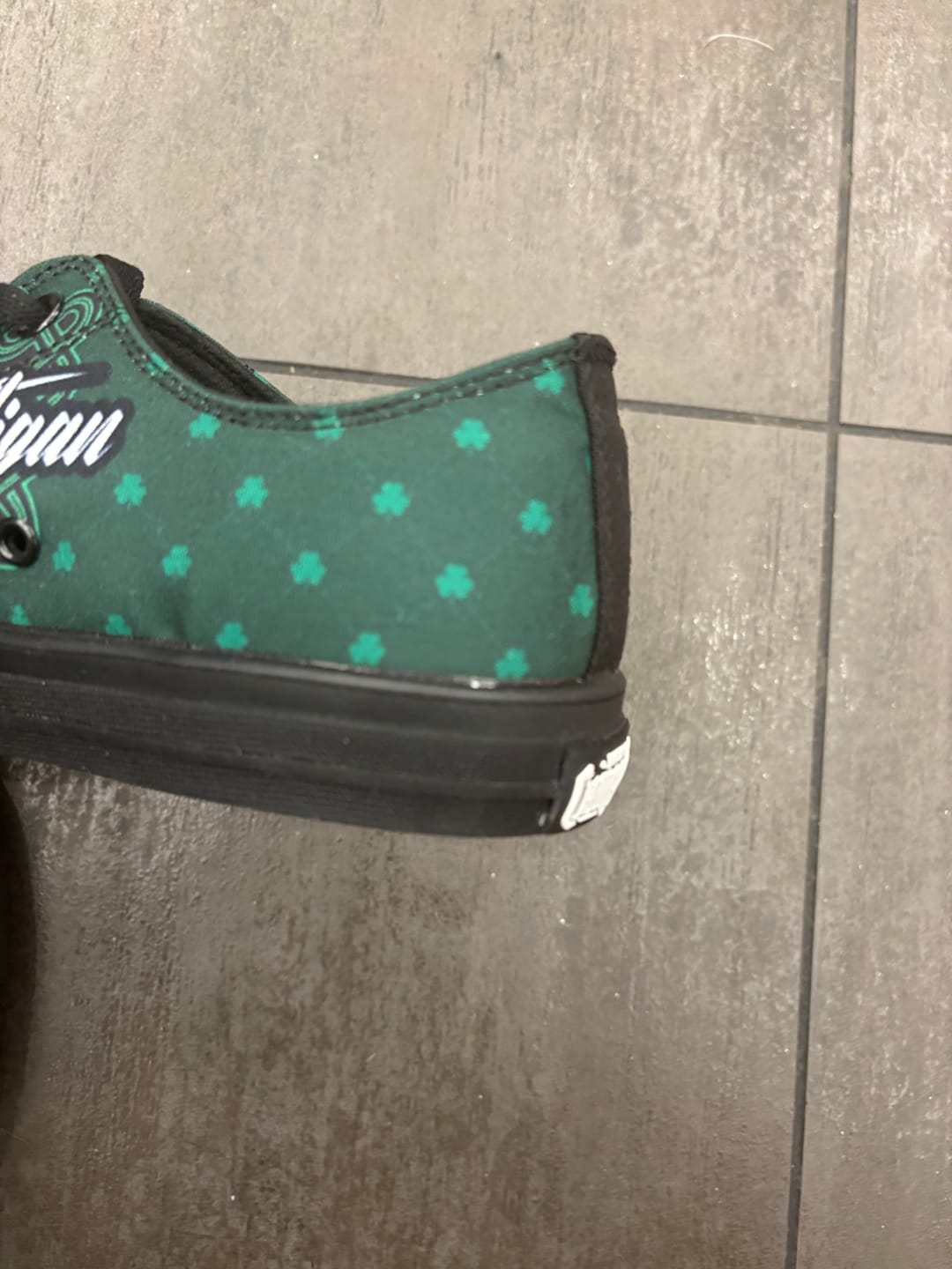 Customer photo review of Hooligan Low Tops ( Black or White Sole )