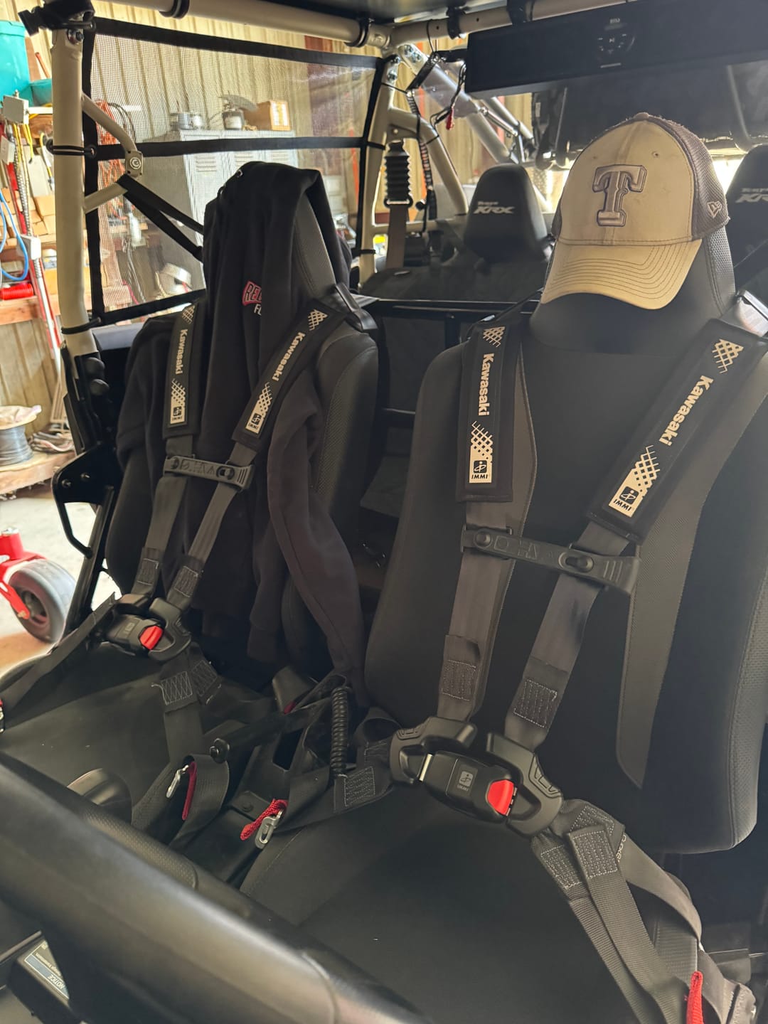 Customer photo review of Kawasaki Teryx KRX4 1000 Click-6 Complete 6-Point Harness Kit - FRONT SEATS ONLY