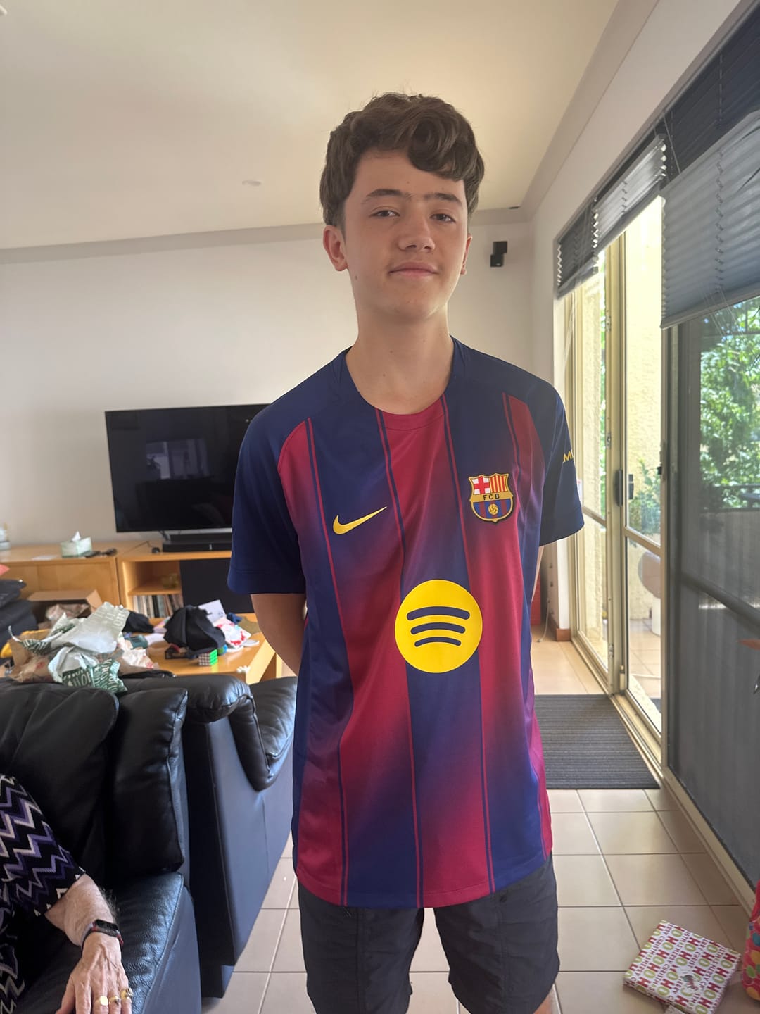Customer photo review of Nike Barcelona 25-26 Home Jersey