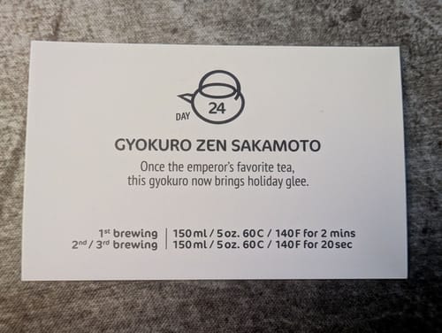 Customer photo review of Tea Advent Calendar 2025