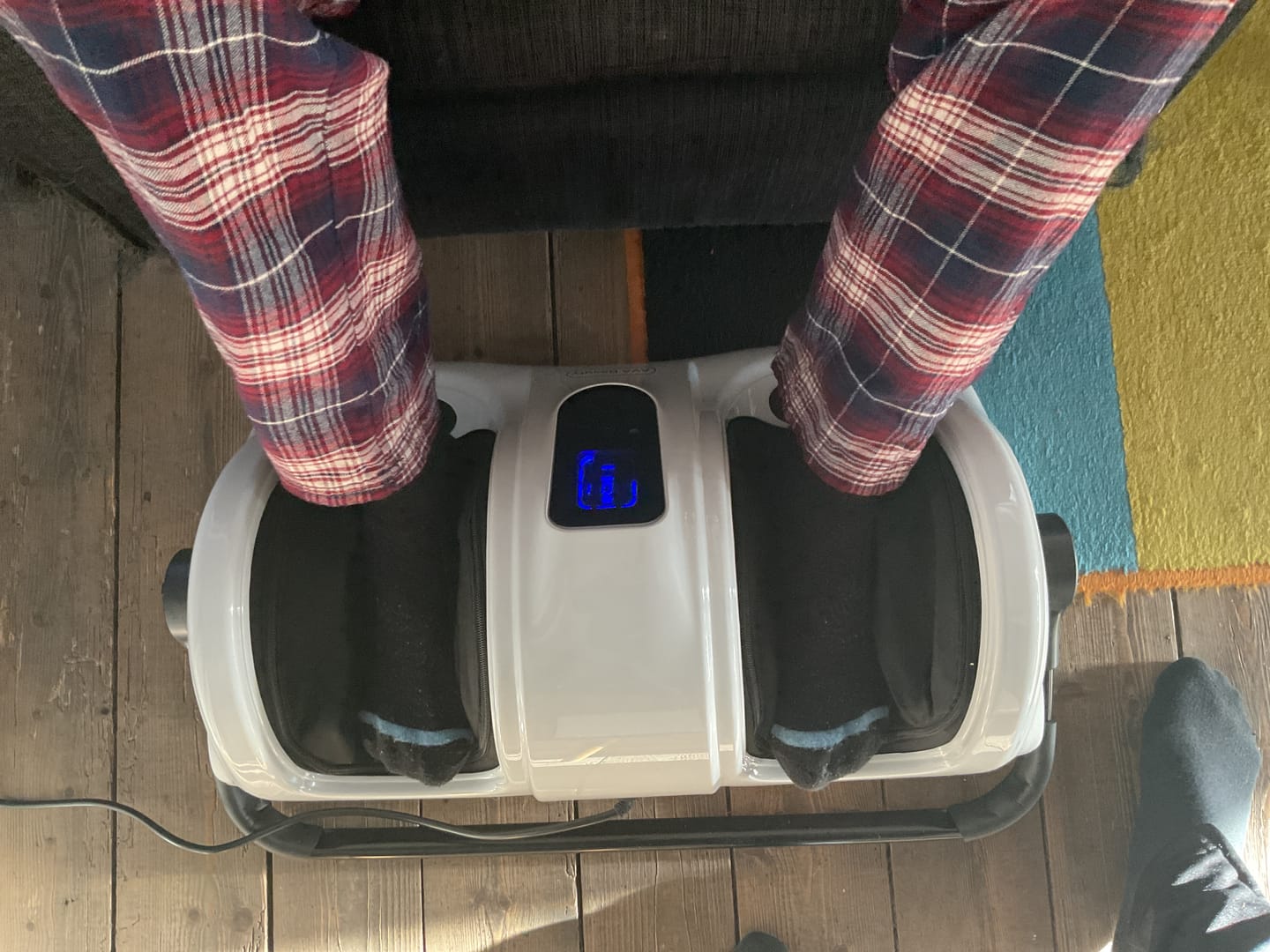 Customer photo review of Fod- og lægmassageapparat med fjernbetjening