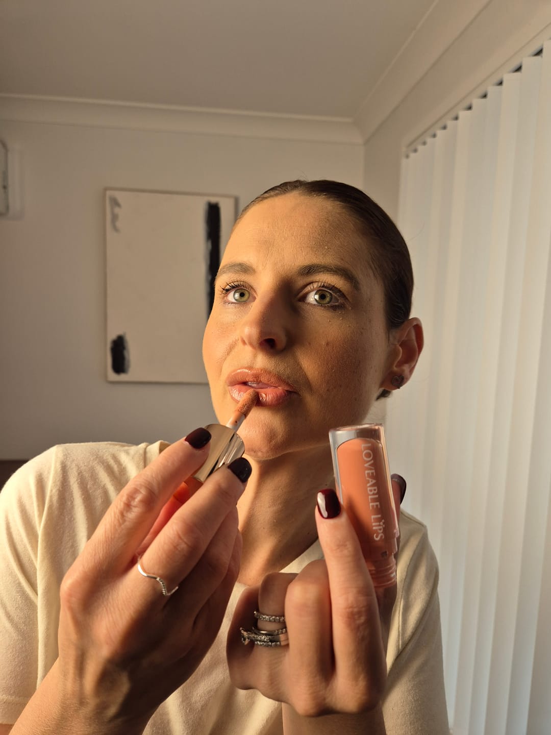Customer photo review of Nude Glow Lip Gloss