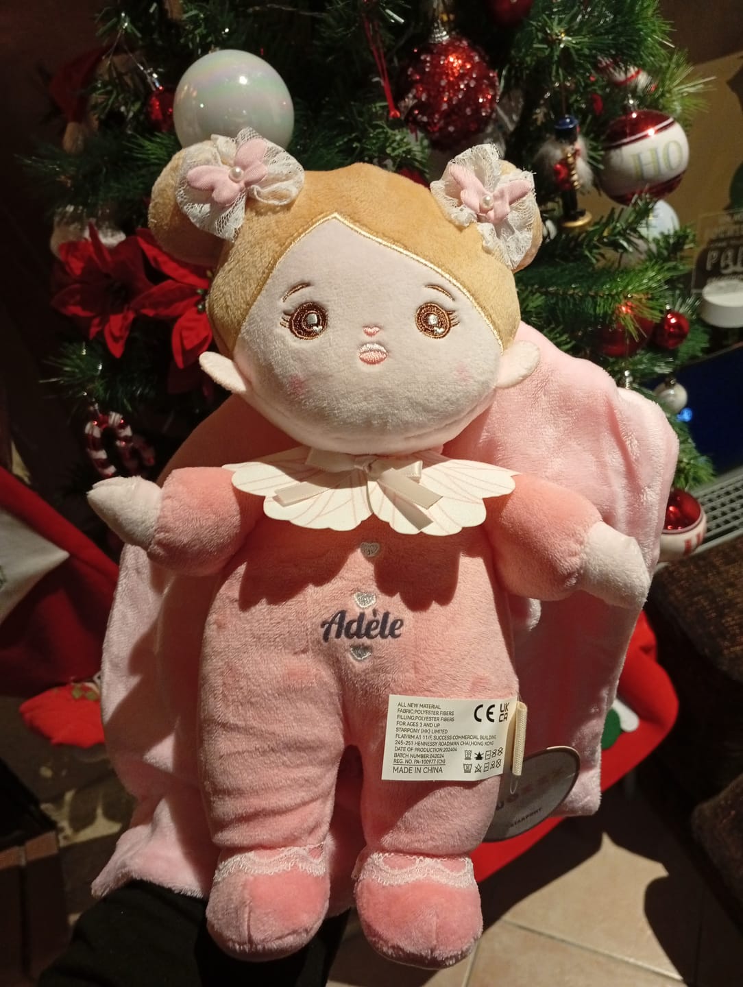 Customer photo review of Mini Rose Personnalisée Poupée en Peluche avec Yeux Ouverts