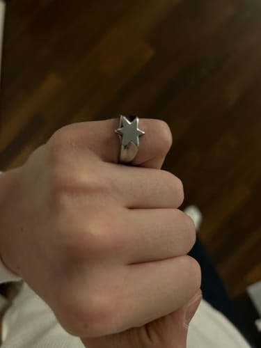 Customer photo review of STAR RING | SILVER
