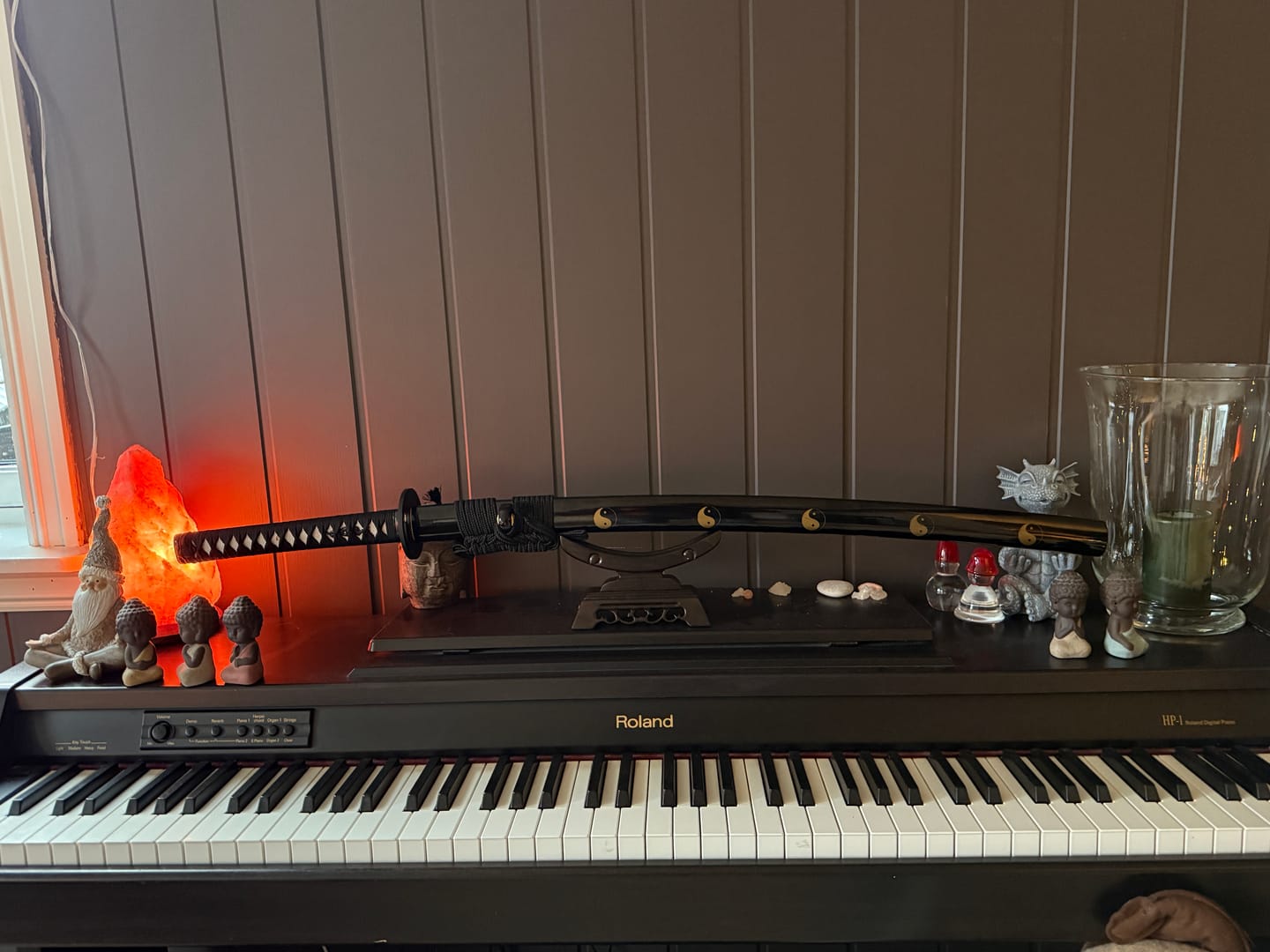 Customer photo review of The Taikyokuren Handmade Katana Spring Steel