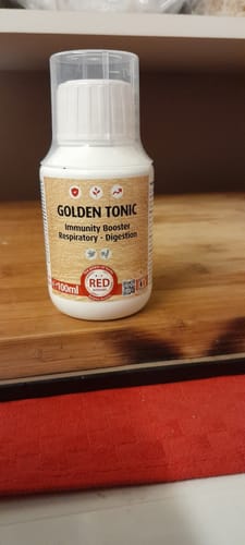 Customer photo review of Golden Tonic All-In-One 100ml ( Dit vervangt "Medox", "Cox" en "Bronx" ) - Red Animals
