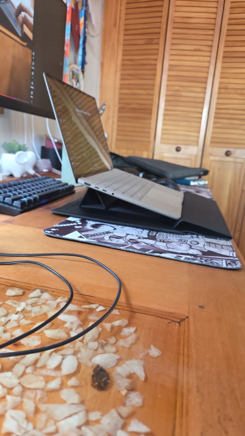 Customer photo review of Funda Notebook Smart Workstation