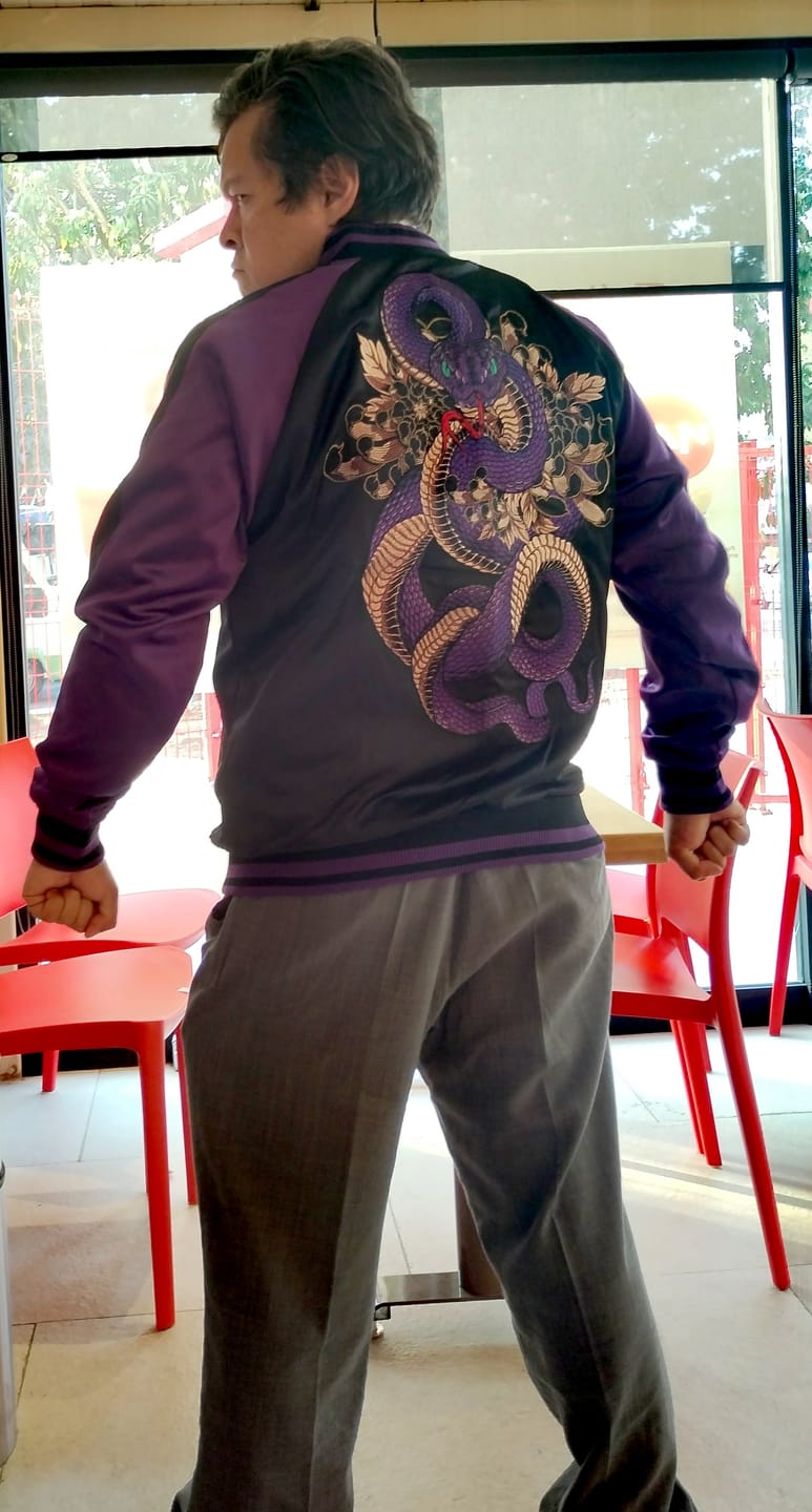 Customer photo review of Violet Viper Sukajan Jacket