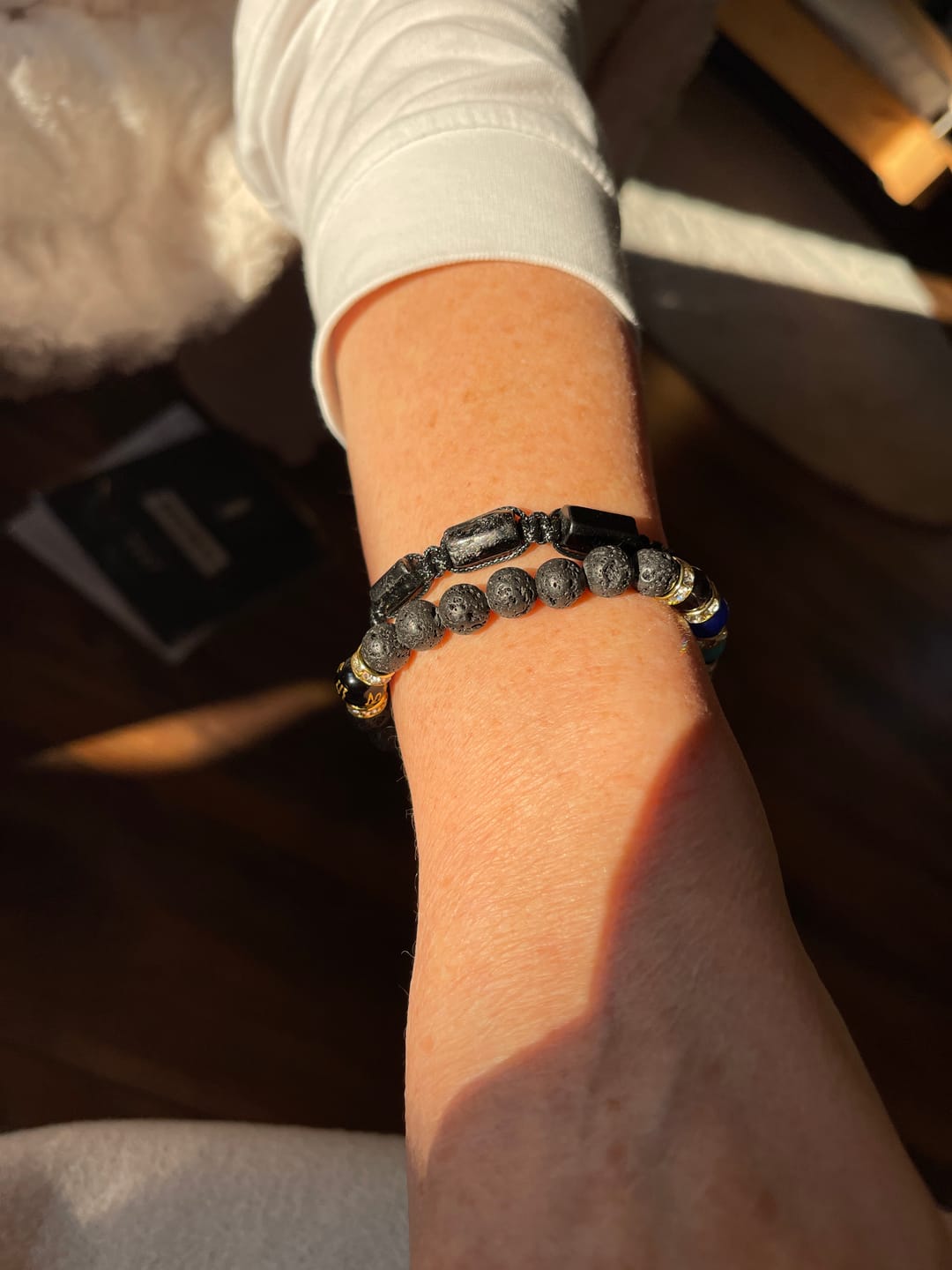 Customer photo review of Turmalin Armband - Unbearbeitet