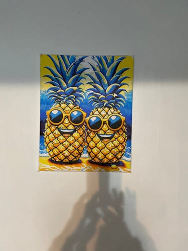 Customer photo review of Paint by Numbers - Pineapple with sunglasses