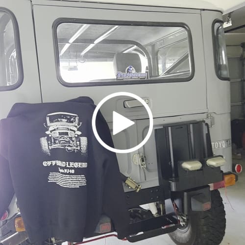 Customer video review of FJ40 Offroad Legend Heavy Weight Hoodie- Black
