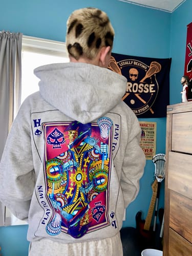 Customer photo review of Play to Win Hoodie