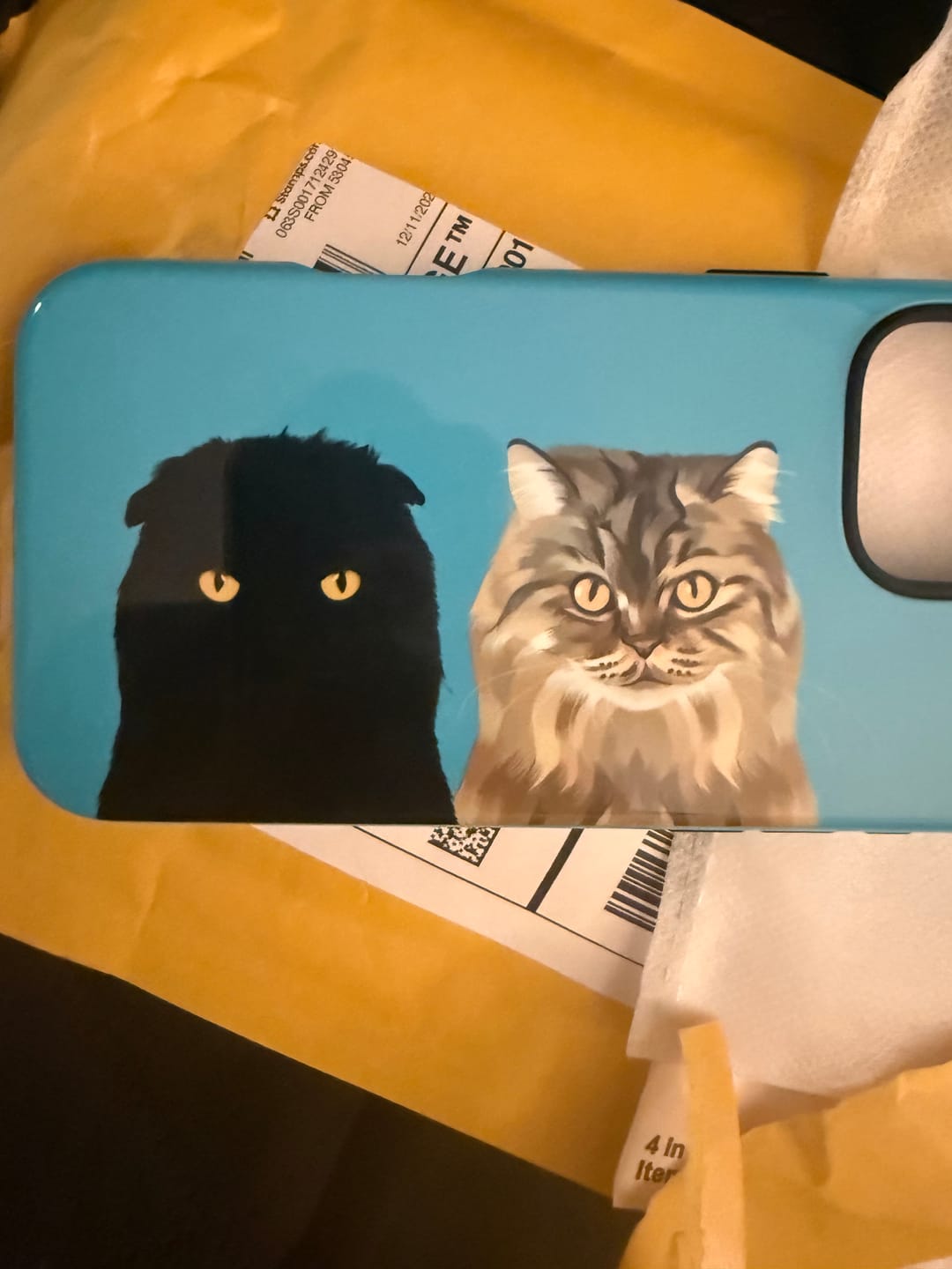 Customer photo review of Custom Pet Portrait iPhone Case