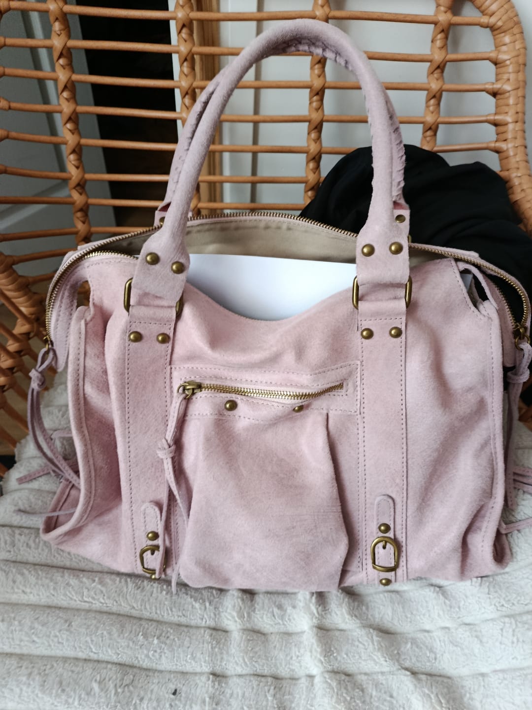 Customer photo review of It girl bag vanilla pink