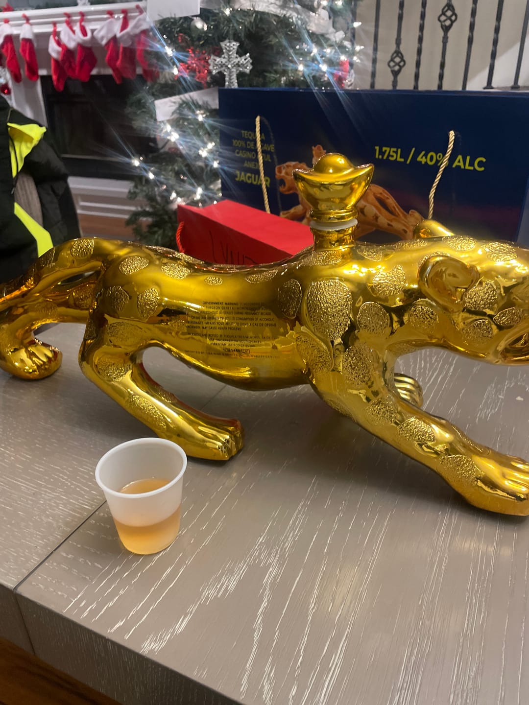 Customer photo review of Jaguar Gold Tequila Anejo 1.75L