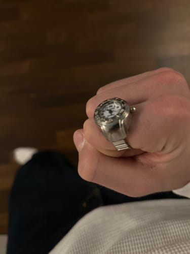 Customer photo review of ROMA RING | SILVER WHITE