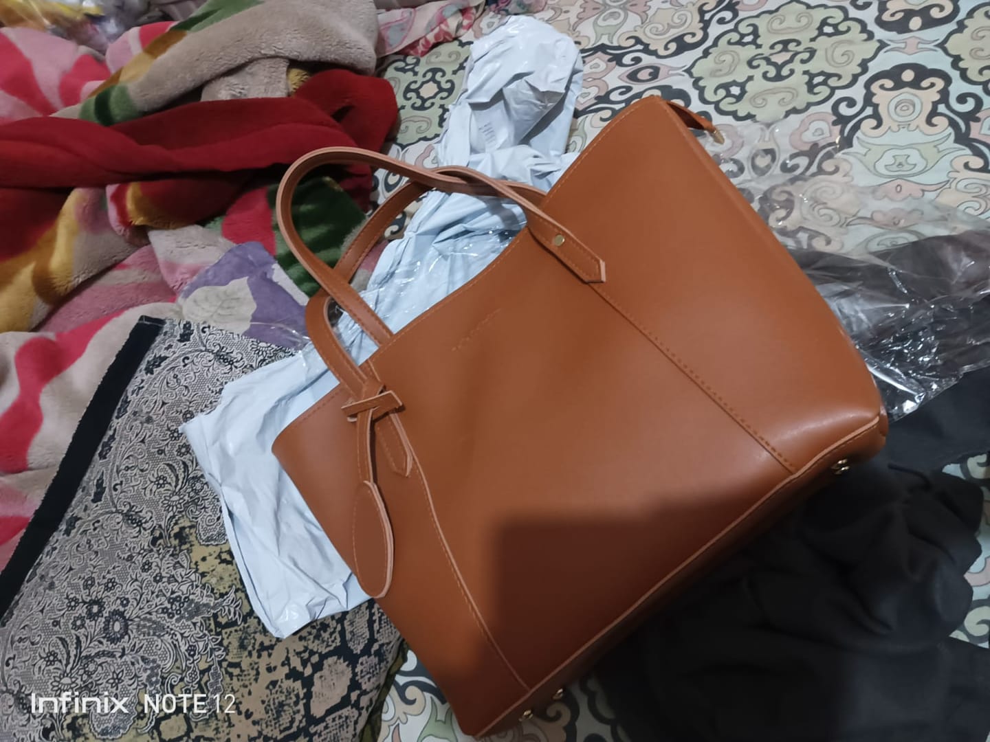 Customer photo review of Brown Belle The Tote Bag