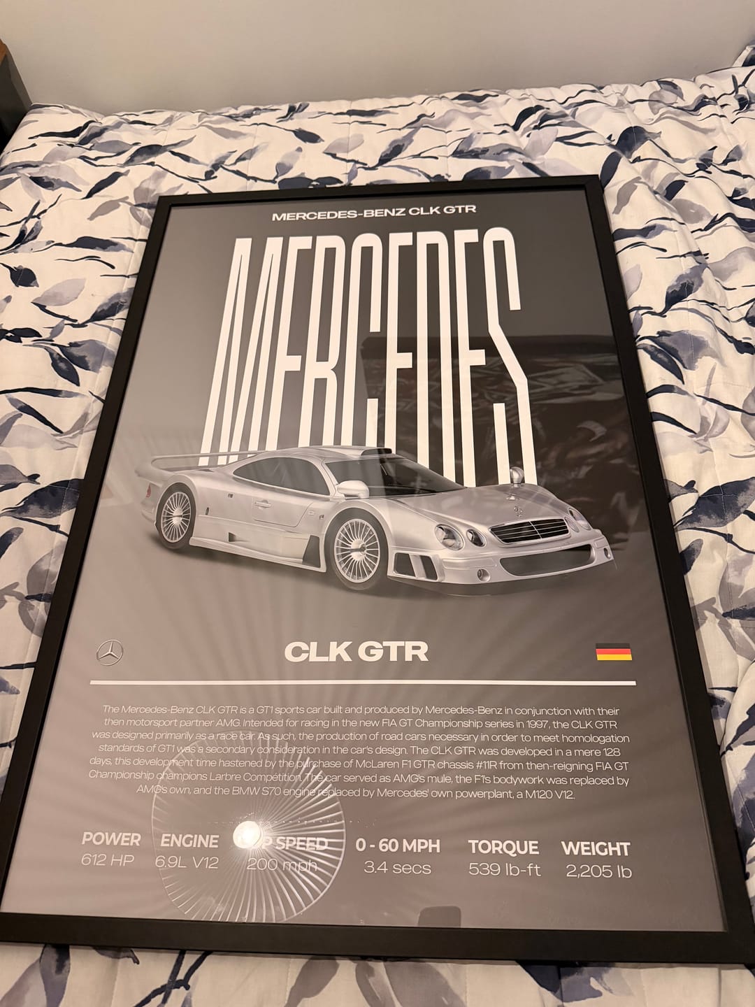 Customer photo review of Modern Custom Car Poster – Artist Handmade