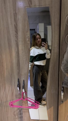 Customer photo review of Springboks Classic Hoop Quarter Zip-Cloud Dancer