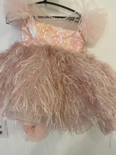 Customer photo review of Luxurious Baby Girl Formal Puffy Party Dress Girl Fluffy Pageant Princess Dress