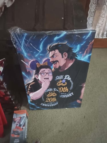 Customer photo review of Personalized Canvas - Portrait in Anime style